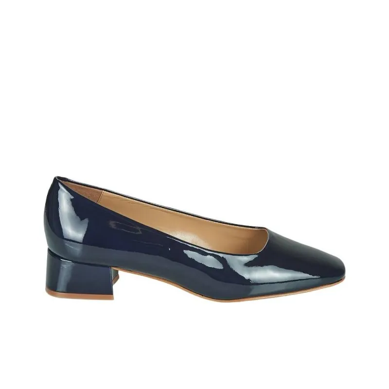 JB MARTIN CATEL Block Heel High Heels 4cm Women's Blue-1