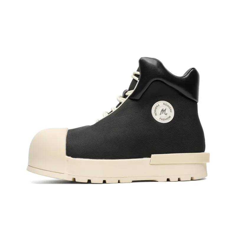 KUNGFUDEER Ankle Boots Unisex Black-0
