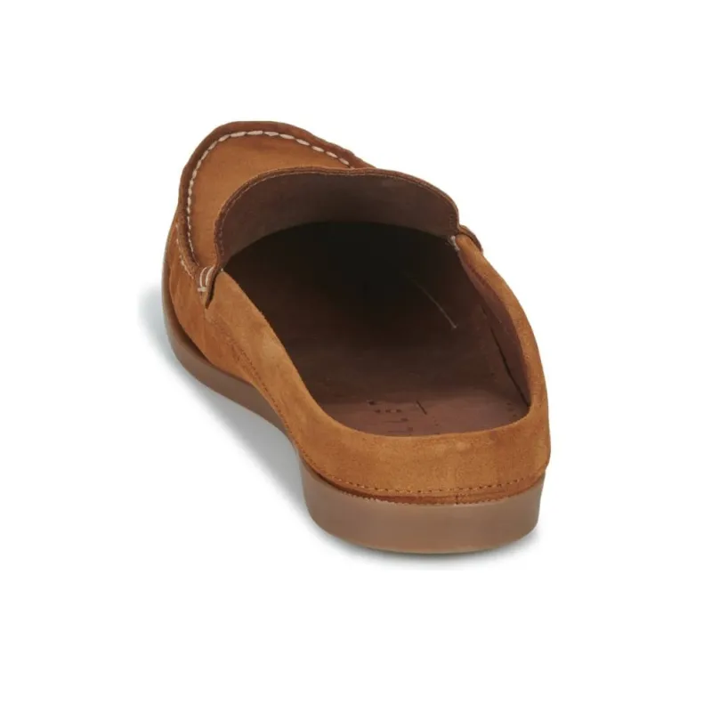 PELLET Abrasion Resistant Wrap toe Slippers Men's Brown-5