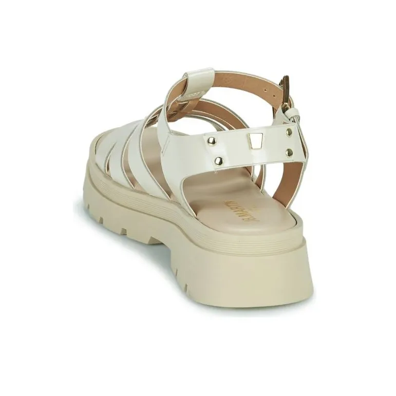 JB MARTIN DELICE Roman Sandals Women's White-4