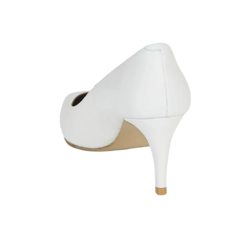 JB MARTIN ELSA Slim Heel High Heels Women's White-4