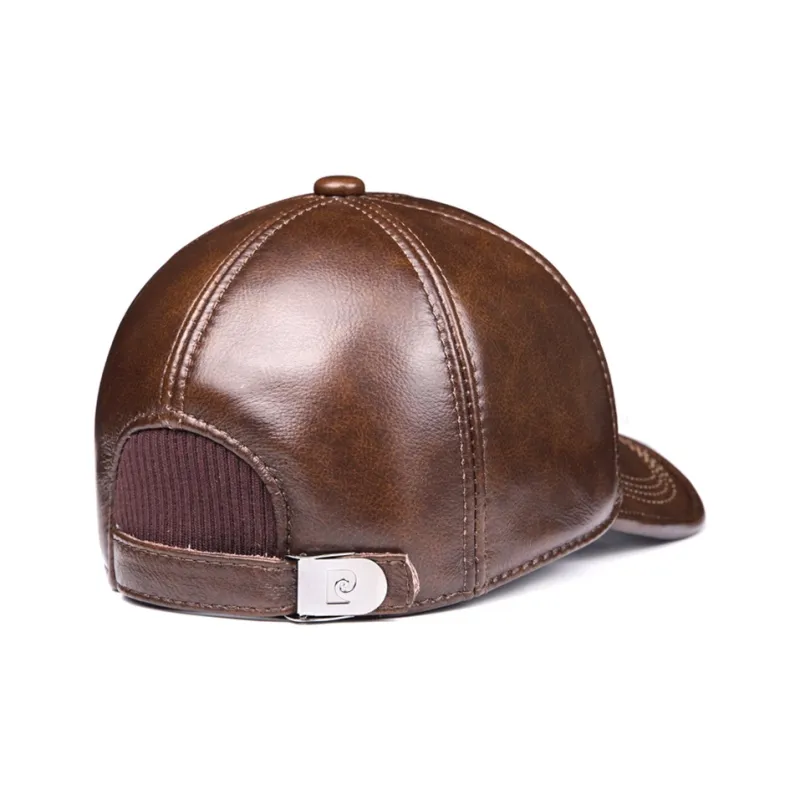 PIERRE CARDIN Cow Leather Baseball Caps Men's-4
