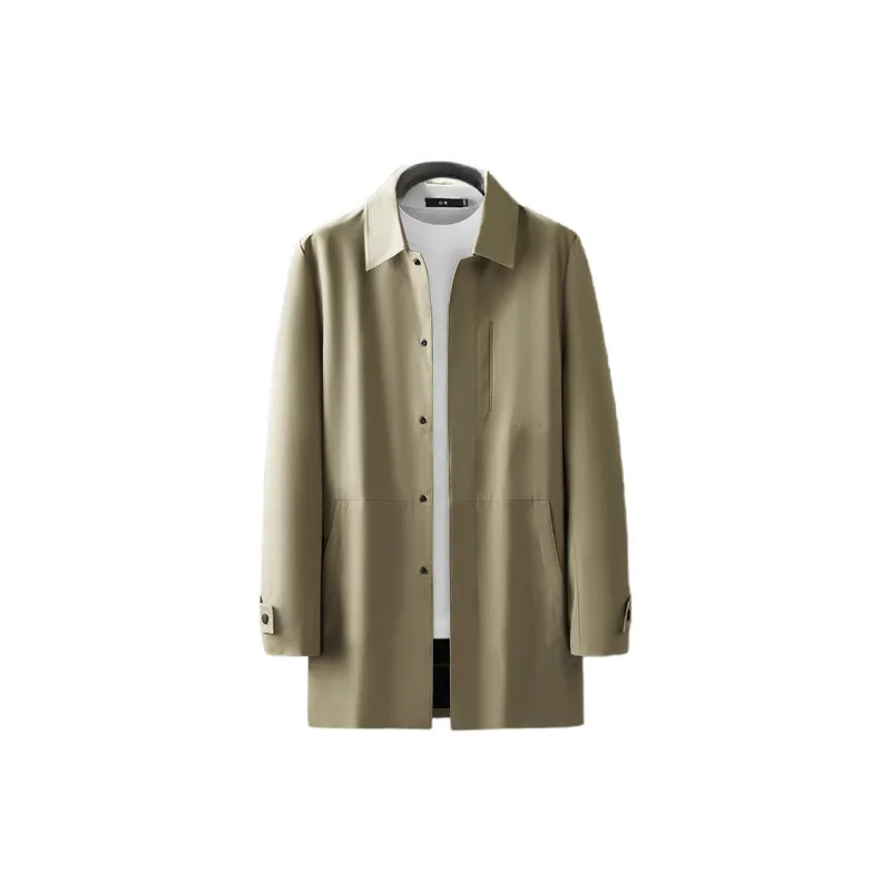 PIERRE CARDIN Trench Coat Men's Khaki-1