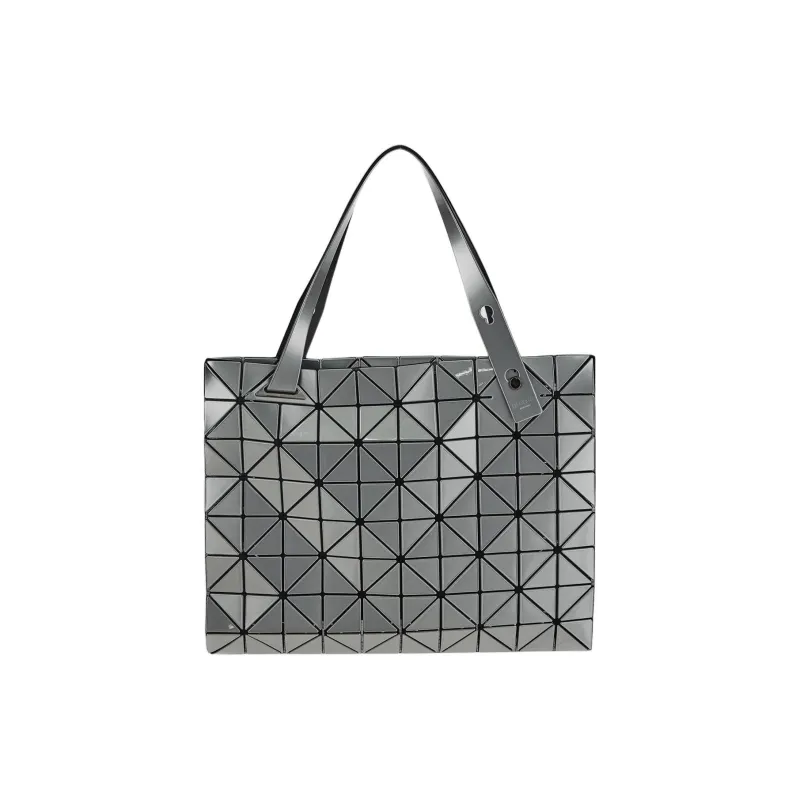 ISSEY MIYAKE PVC Tote Bag Shopping Bag Handbag Women's Silver-2