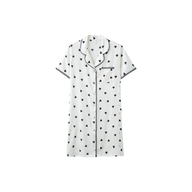 DanceBees Nightgown Women's White-0