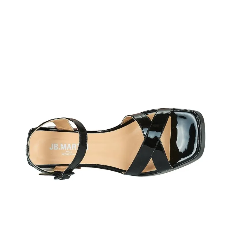 JB MARTIN LUNAIRE Strap Sandals 7cm Women's Black-5
