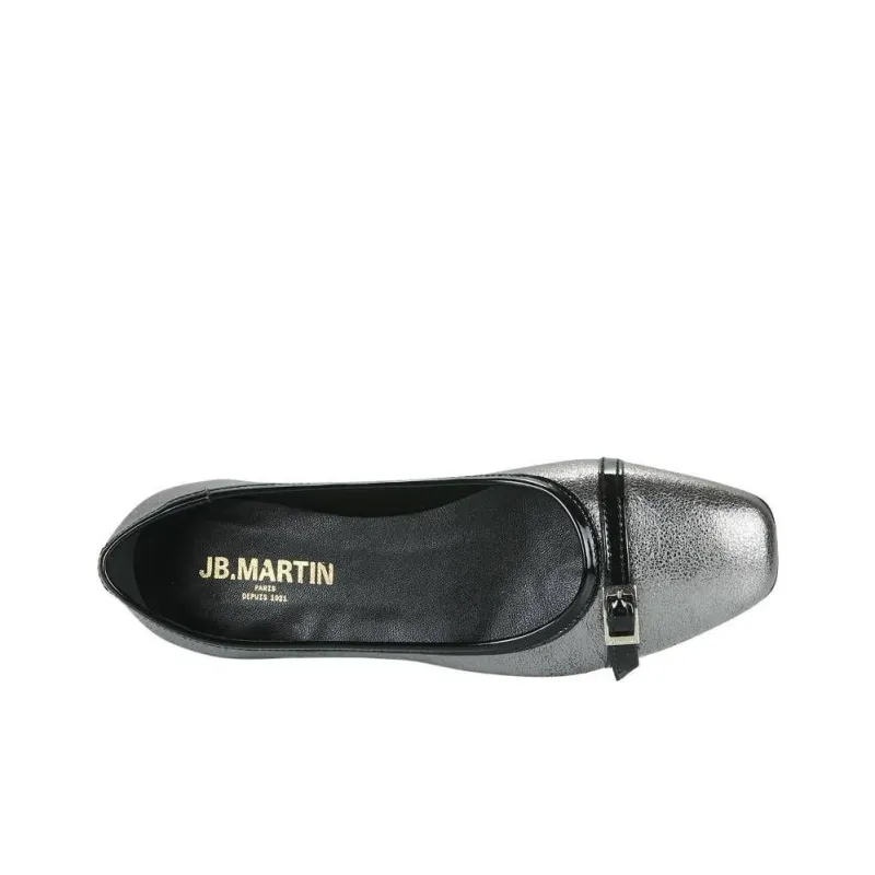 JB MARTIN Velina Casual Single Shoes Women's Silver Gray-5