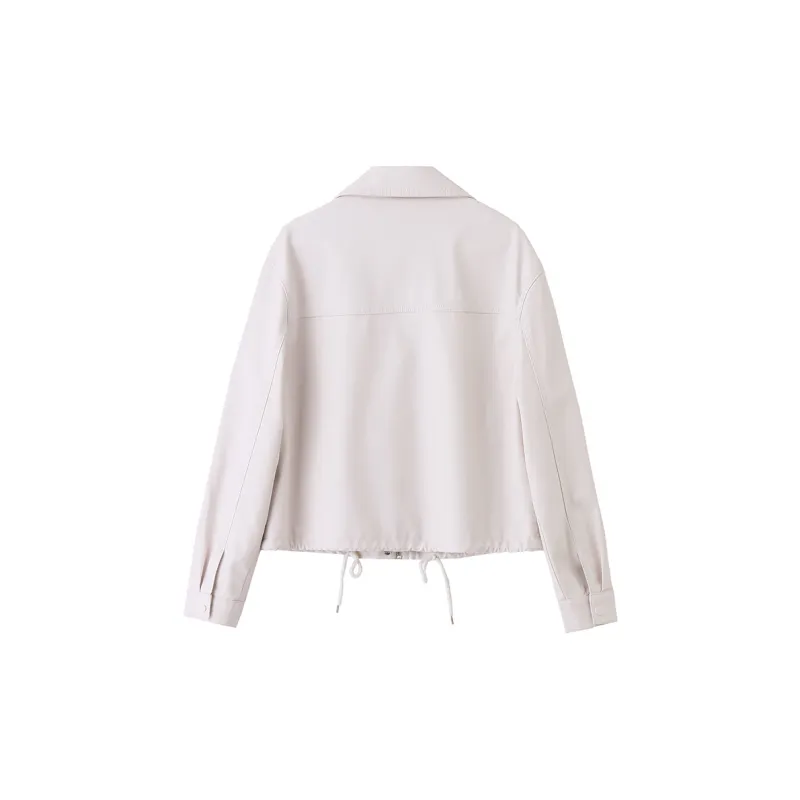 Yi Mengyuan Leather Jackets Coats Women's-1