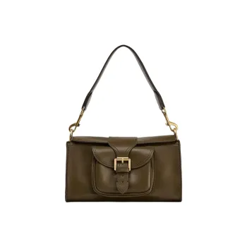 ZARA PU Shoulder Bag Women's Green