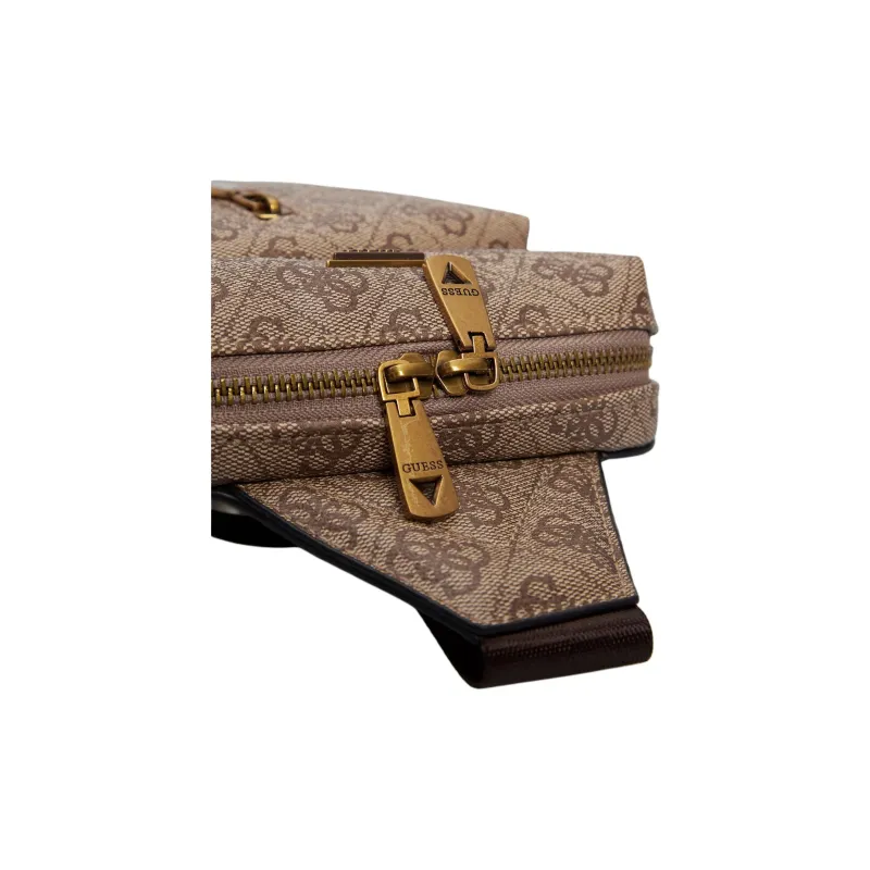 GUESS Recycled Materials Sling Bag Regular Men's Brown-4