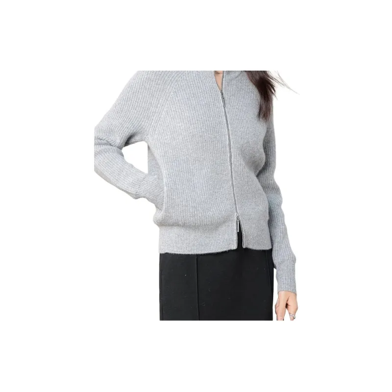 SPRING BAMBOO Knitwear Women's European Light Gray-1