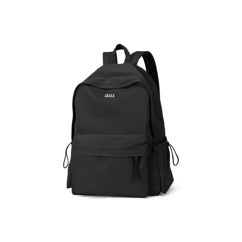 Sisea Fabric Backpack Laptop Bag Travel Bag Backpack Regular Unisex Classic Black/cream White-4