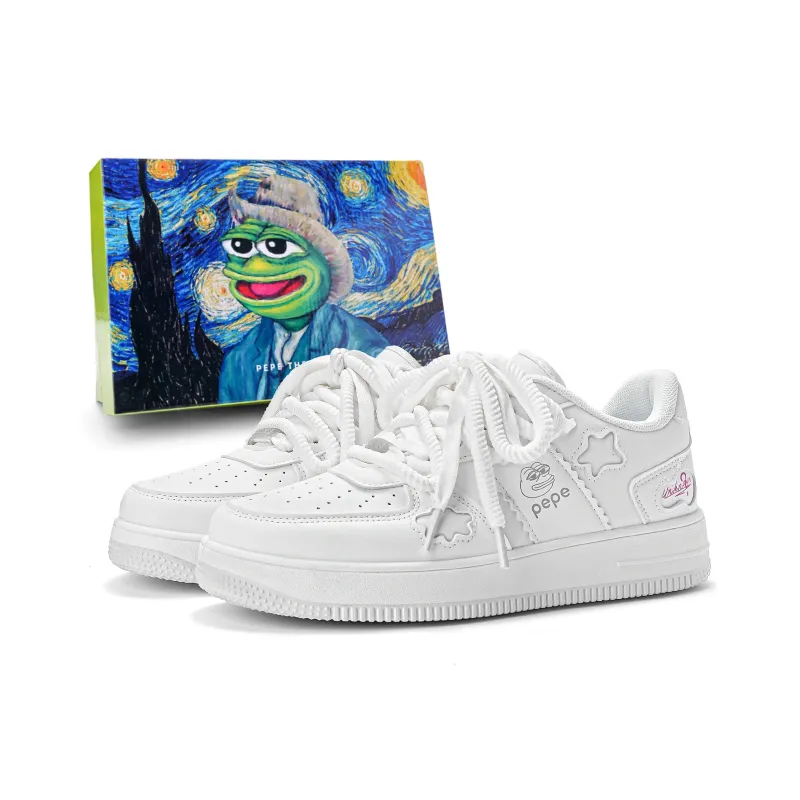 Pepe The Frog Low-Top Skateboard Shoes Unisex-7