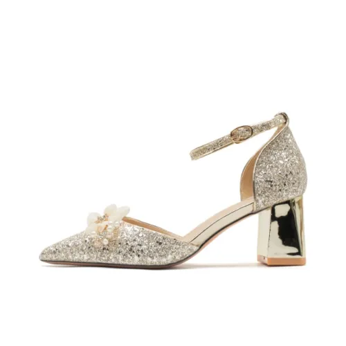 XIMO BULL Block Heel High Heels Women's