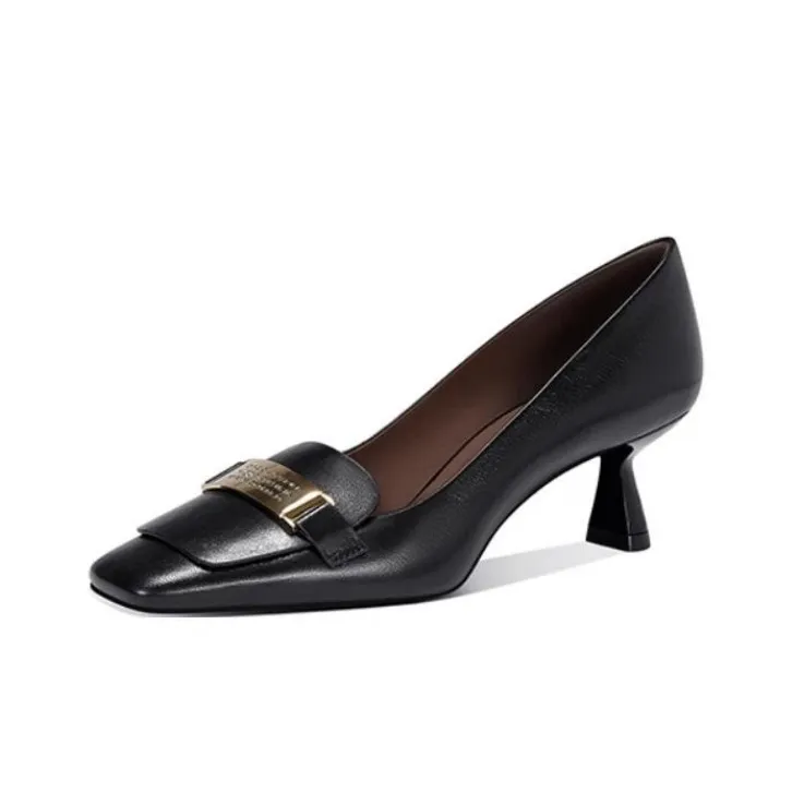 JESSICA SOPHIA Flared Heel High Heels 5cm Women's-5