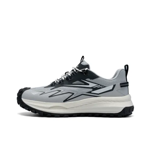 JEEP SPIRIT Cushioning Rebound Wear Resistant Slip Resistant Low Top Running Shoes Men's Moon Dust Gray