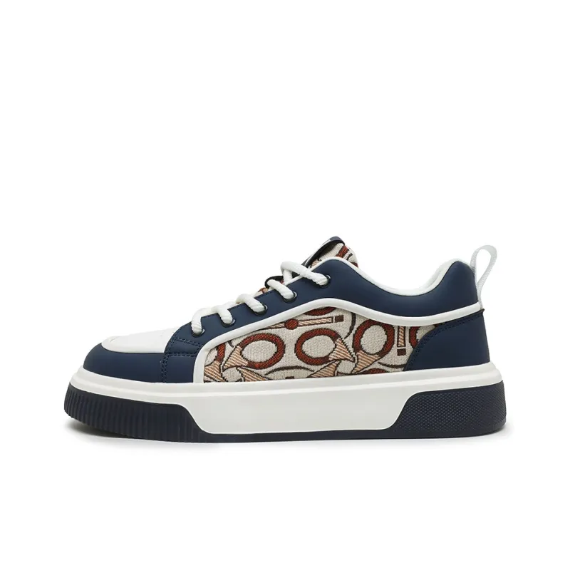 ENRICO COVERI Slip Resistant Cushioning Abrasion Resistant Breathable Low Top Skateboard Shoes Men's-4