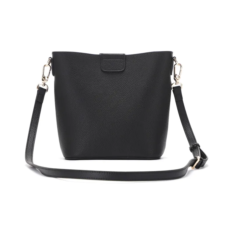 RED DRAGONFLY Top Grain Cow Leather Portable One Shoulder Crossbody Bucket Bag Regular Women's Multicolor-13