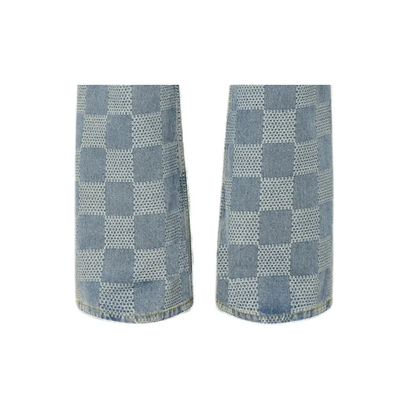 LOUIS VUITTON Damier Denim 3D Bootcut-4