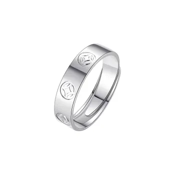 Welcome To The Treasure Alloy Rings Unisex