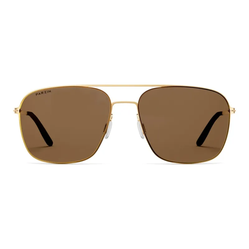 PARZIN Alloy Rubber Aviator Sunglasses Men's-11