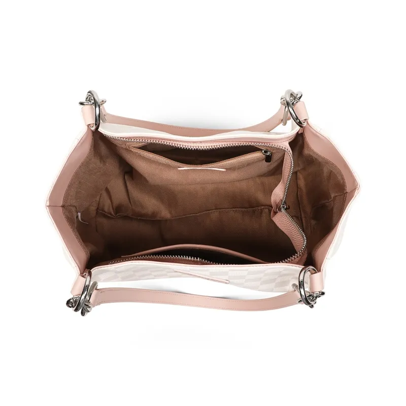 C°BANNER Synthetic Leather Shoulder Bag Tote Tubas Women's Pink-5