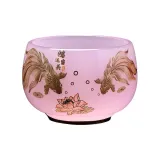 White Jade Colored Glaze Luck on Your Side-Pink (Gift Box Set)