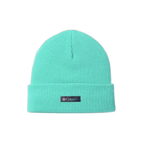Columbia Acrylic Fiber Beanies Unisex Cyan