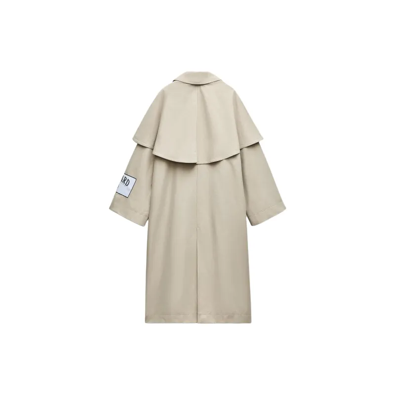 ZARA Trf Trench Coat Women's Light Green-1
