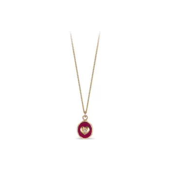 Pyrrha 14K Yellow Gold Loving Talisman Diamond Pendant Necklace