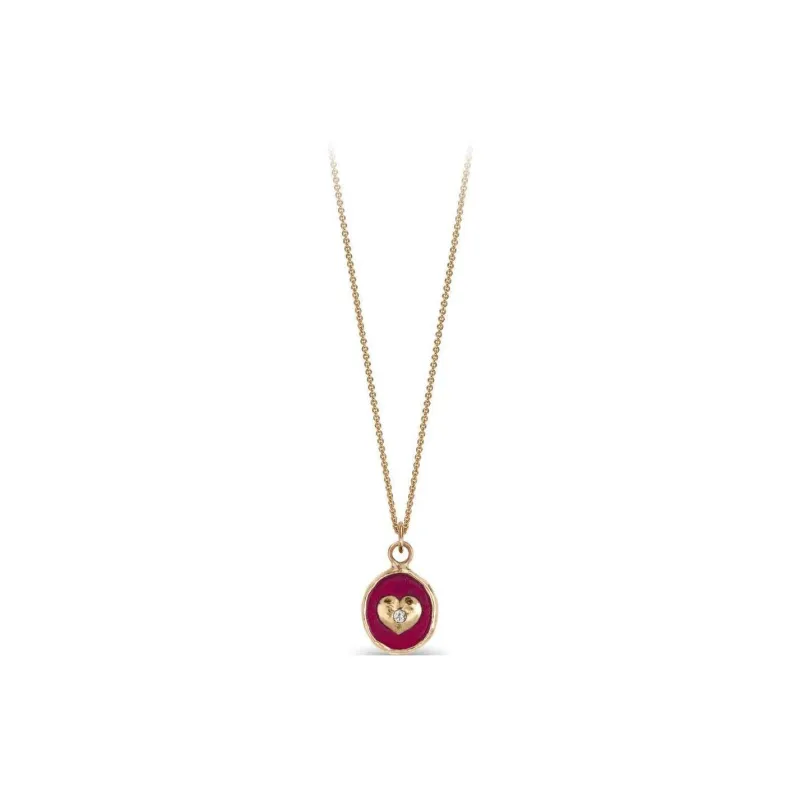 Pyrrha 14K Yellow Gold Loving Talisman Diamond Pendant Necklace-0