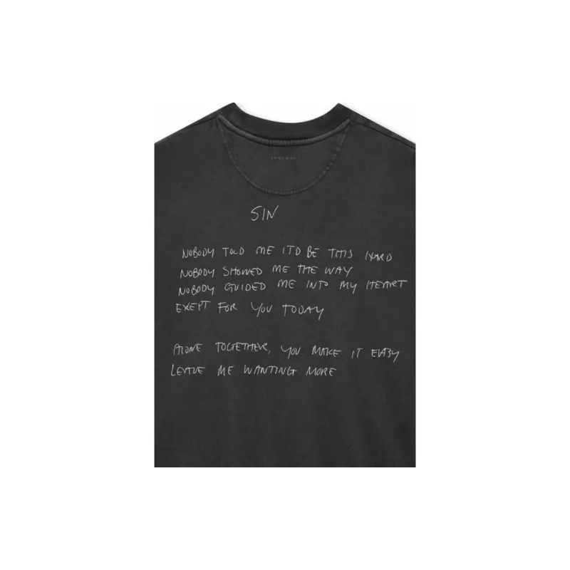 Anine Bing Slogan Printed Crewneck Sweatshirt-4