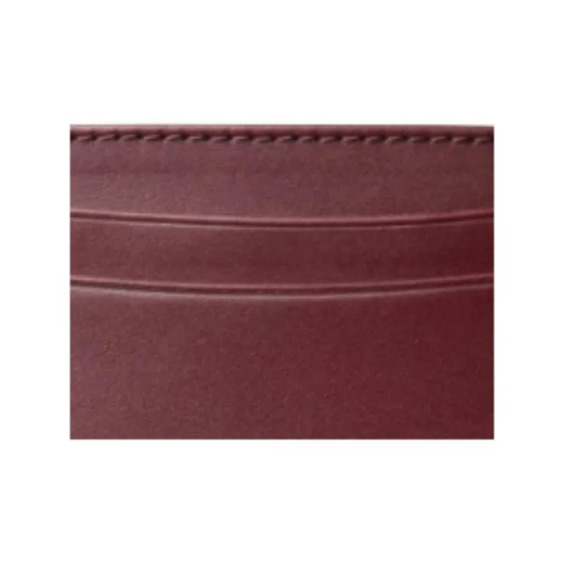 A.P.C Cow Leather Card Holder Men's Burgundy-3