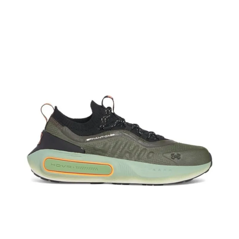Under Armour Phantom 4 Anti Slip Wear Resistant Low Top Casual Shoes Men's Green Black-1