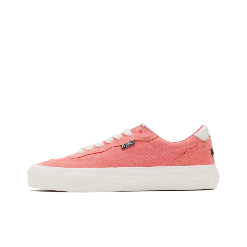 Vision Street Wear Flat Top Slip Resistant Low Top Skateboard Shoes Unisex Pink-1