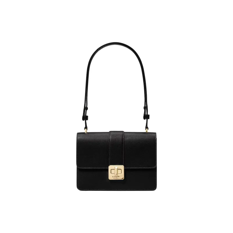 Kate Spade Cow Leather Shoulder Bag Small Size Women's Black-0