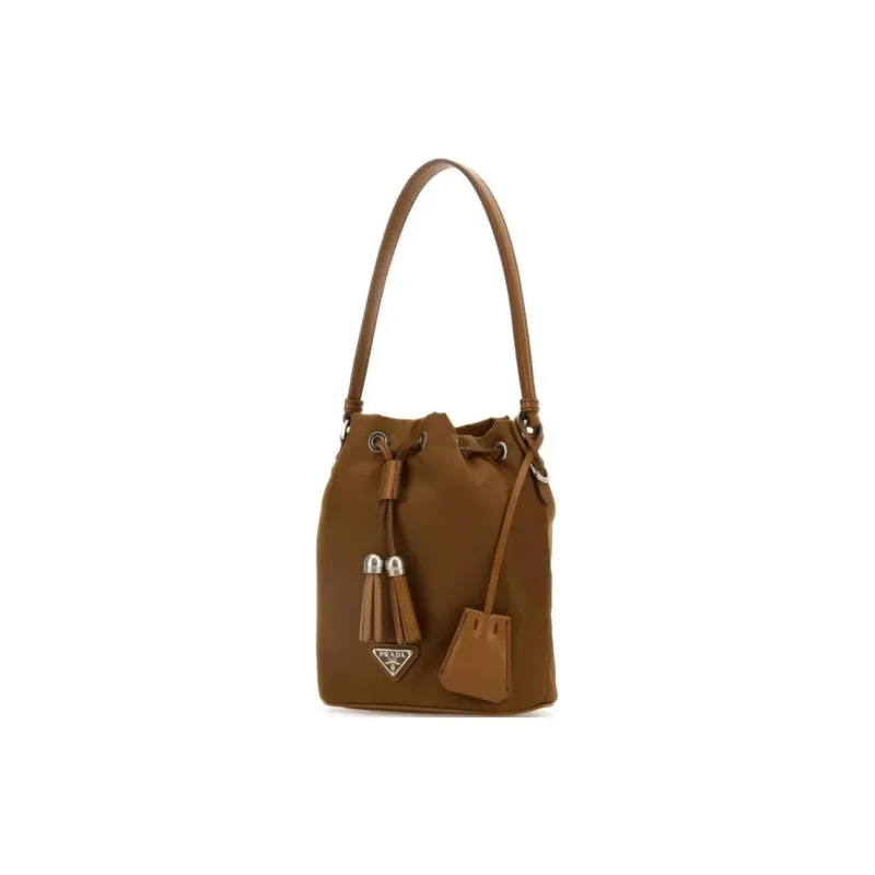 PRADA Nylon Handbag Women's Tan-1