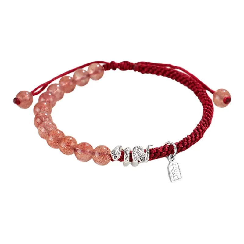 Cuiya Golden Building Obsidian Bracelets Unisex-7