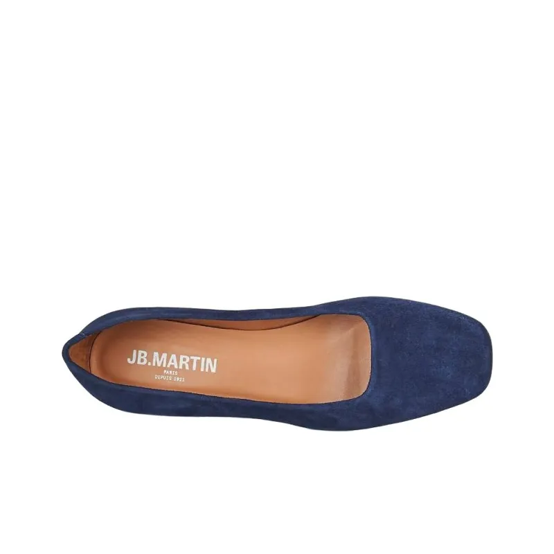 JB MARTIN Tonique Chunky Heel High Heels 4cm Women's Blue-5