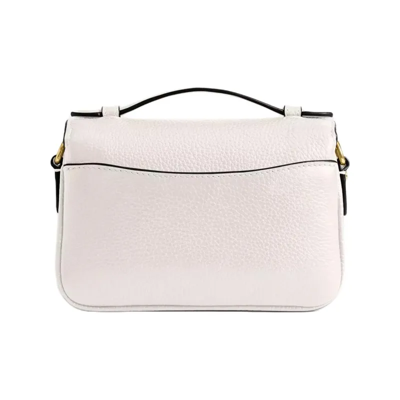 COACH Cassie High Quality Pebbled Leather Shoulder Bag Crossbody Bag Handbag Women's Chalk White-2
