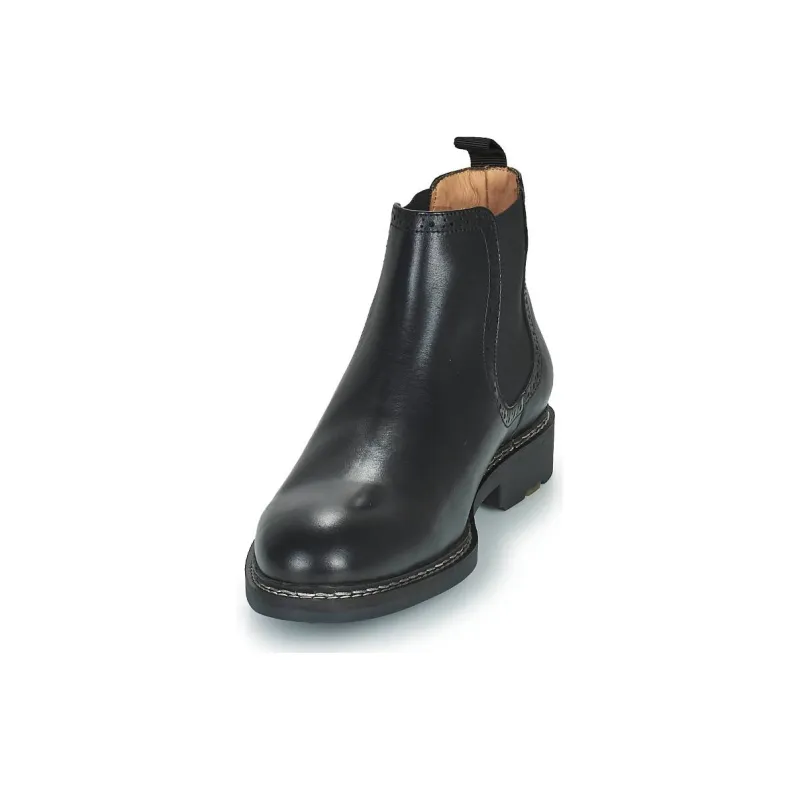 PELLET Short Chelsea Boots 3cm Men's Black-3