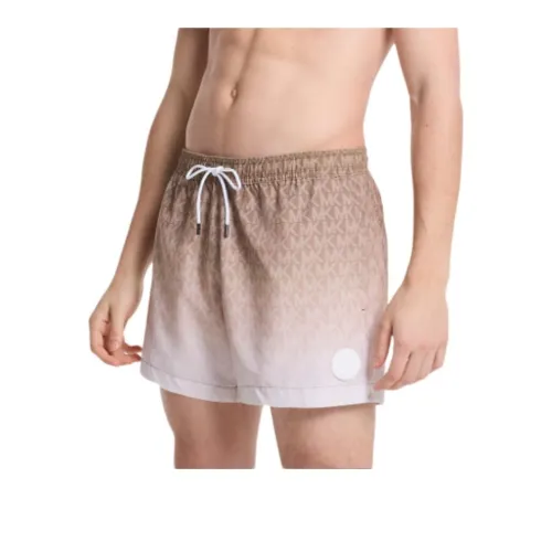 MICHAEL KORS Ombré Signature Logo Swim Trunks
