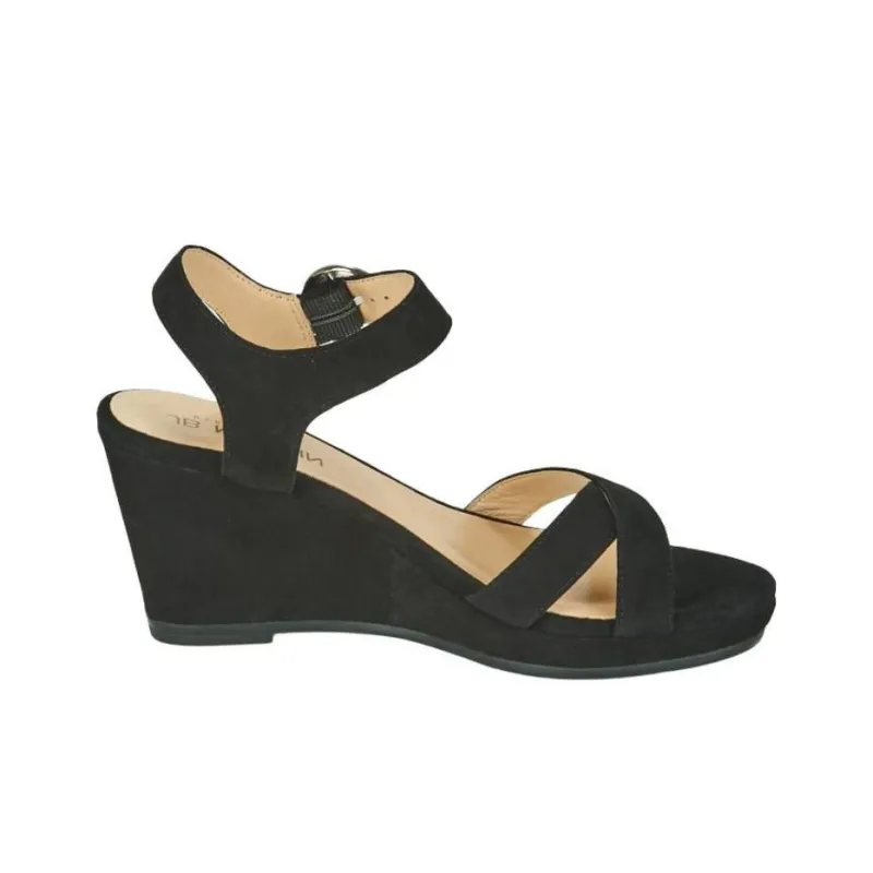 JB MARTIN Querida Strap Sandals 8cm Women's Black-1