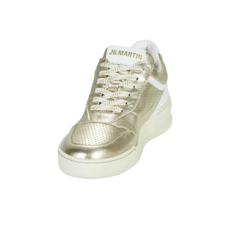 JB MARTIN Low Top Skateboard Shoes Women's Gold-3