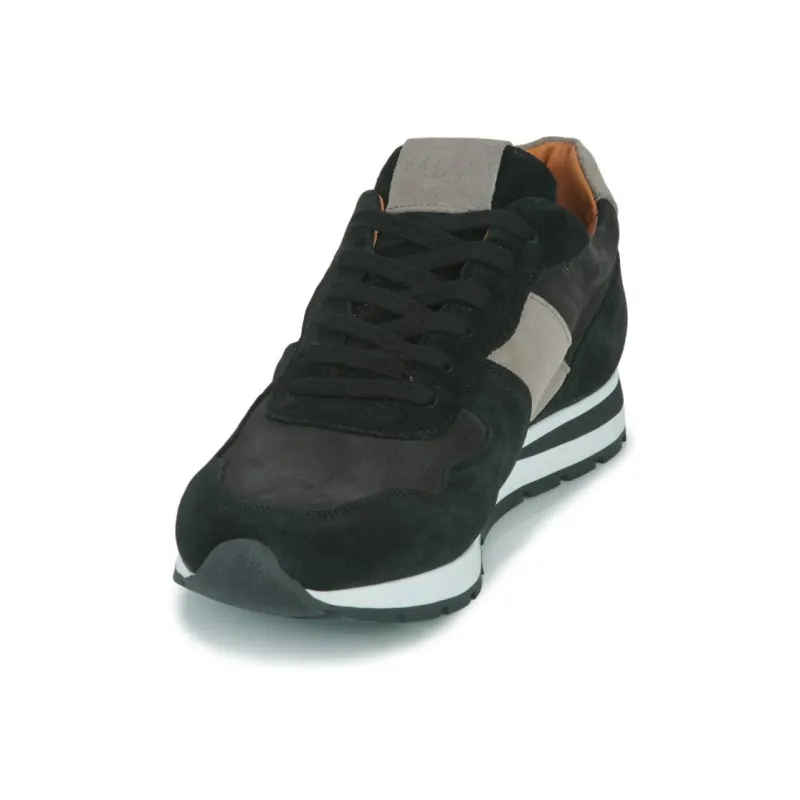 PELLET Non-slip Lightweight Low-Top Casual Shoes Men's Black Gray Color-2