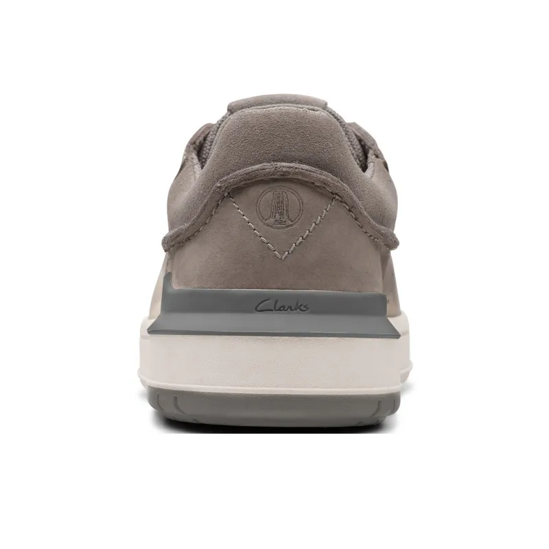 Clarks Qilu Courtlite2 Run Slip-Resistant Low-Top Skateboard Shoes Men's Gray-2