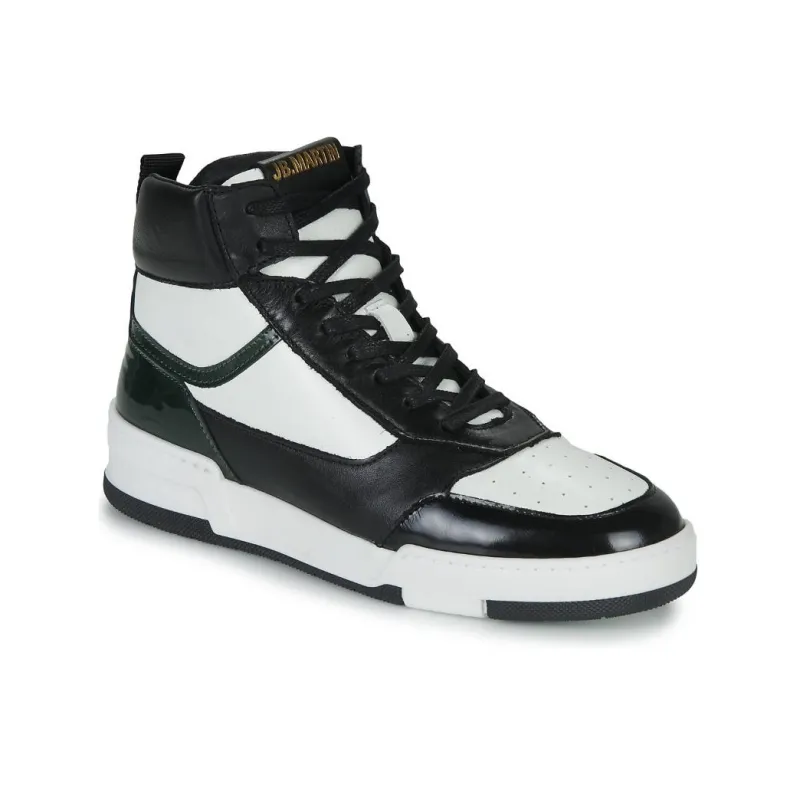 JB MARTIN Hurrel High Top Skateboard Shoes Women's Black White-2