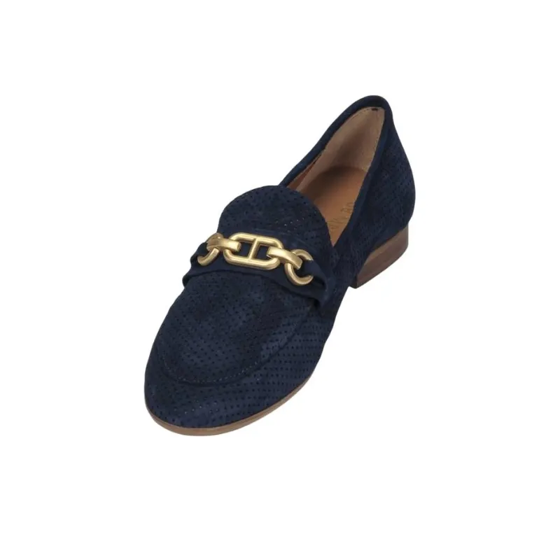 JB MARTIN FRANCHE BIJOU Loafers 1.5cm Women's Dark Blue-3