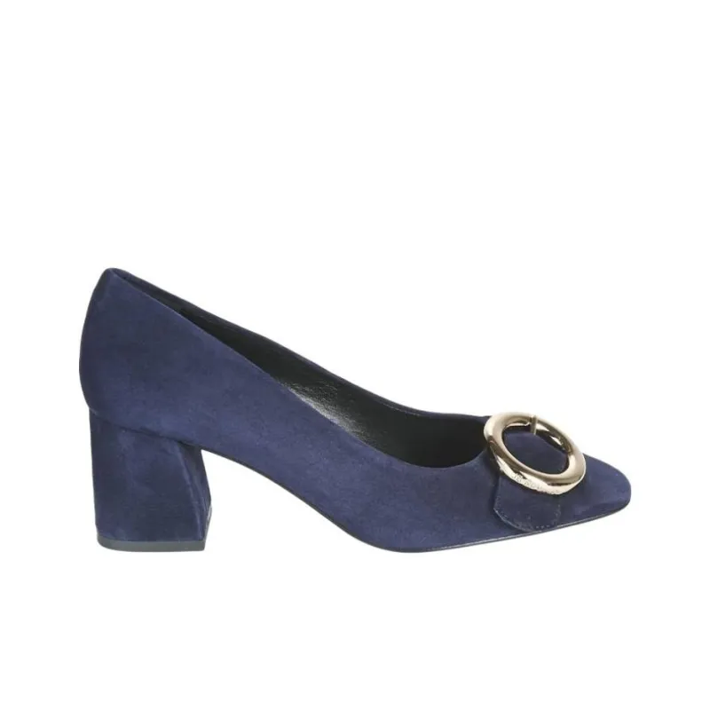 JB MARTIN Chunky Heel High Heels Women's Blue-1