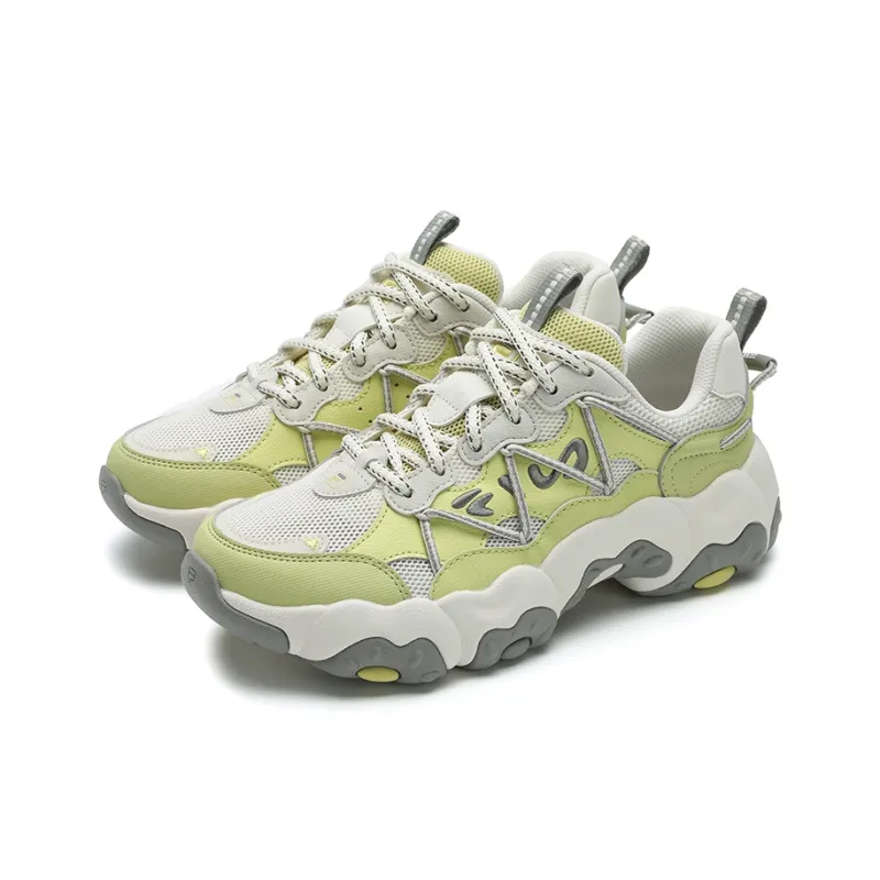 FILA FLUID 6 Running Shoes Women's Low Top Millet Yellow/Milk White-2